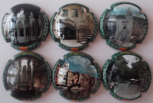 PUIG AMAT JUEGO 6 PLACAS V. 25704 A 25709 (GIRONA)
