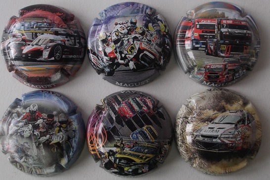 MAGUST JUEGO 6 PLACAS V. 28251 A 28256 (CARRERAS)