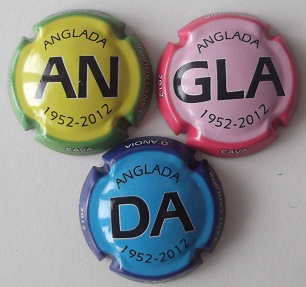 ANGLADA JUEGO 3 PLACAS V. 26599 A 26601