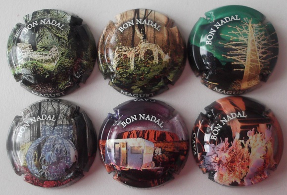 MAGUST JUEGO 6 PLACAS V. 27268 A 27273 (NAVIDAD)