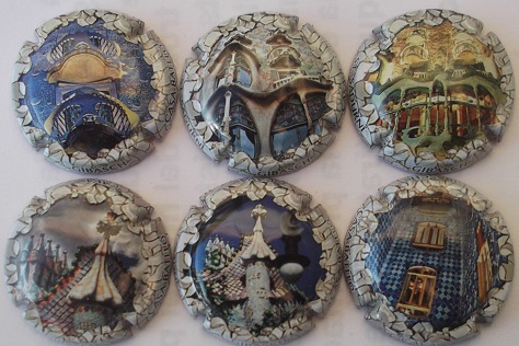 GIBASCH JUEGO 6 PLACAS V. 27509 A 27514 (CASA BATLLO)