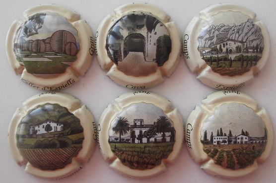 JUVE & CAMPS JUEGO 6 PLACAS V. 24239-40-1-2-3-24966