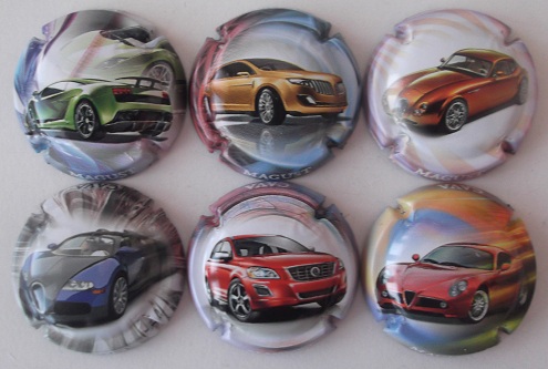 MAGUST JUEGO 6 PLACAS V. 28048 A 28053 (COCHES)