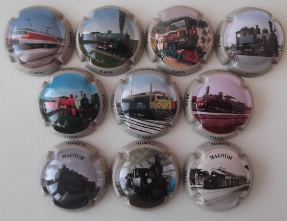 NANCI CAROL JUEGO 10 PLACAS V. 28082 A 28091 (TRENES)