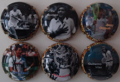 PREVITE JUEGO 6 PLACAS V. 29722 A 29727 (MITOS TENIS)