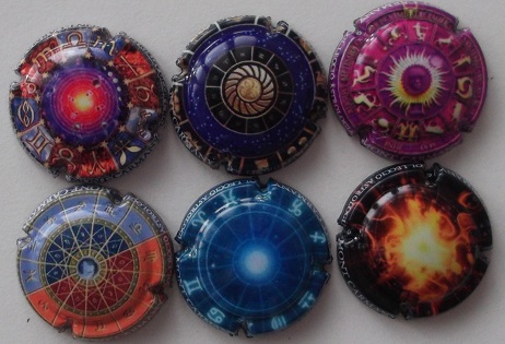 MONT CARMANY JUEGO 6 PLACAS V. 31350 A 31355 (ASTROLOGIA)