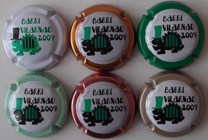 JUEGO DE 6 PIRULAS TROBADA BARRI VILARNAU 2009
