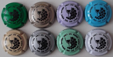 JUEGO DE 8 PIRULAS TROBADA AMICS CAVA CATALA