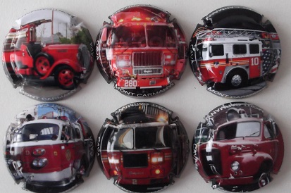 MONT CARMANY JUEGO 6 PLACAS X. 55171-55549-555450-55403-56142-56383 (COCHES BOMBEROS)