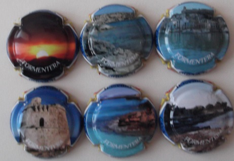 GIBASCH JUEGO 6 PLACAS X. 116113 A 116118 (FORMENTERA)