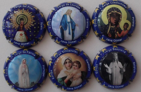 OLIMER JUEGO 6 PLACAS X. 114835 A 114840 (VIRGENES)