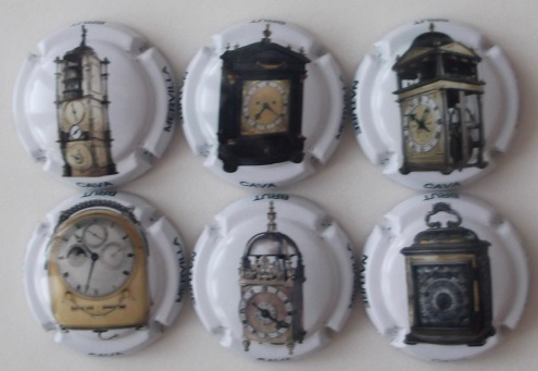 MERVILLA JUEGO 6 PLACAS V. 32322 A 32327 (RELOJES)