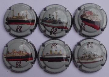 BASTONERS JUEGO 6 PLACAS X. 106412-3-4-6-8-9 (BARCOS)
