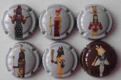 BASTONERS JUEGO 6 PLACAS V. 30596 A 30601 (DIOSES EGIPCIOS)