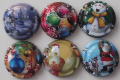 MONT CARANAC JUEGO 6 PLACAS X. 108935 A 108940 (NAVIDAD)