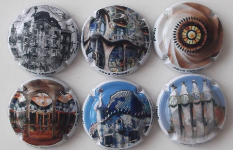 OLIMER JUEGO 6 PLACAS V. 32359 A 32364 (CASA BATLLO)