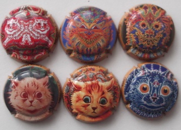 MERVILLA JUEGO 6 PLACAS X. 126306 A 126401 (GATOS)