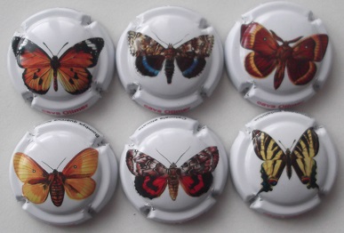 OLIMER JUEGO 6 PLACAS X. 126402 A 126407 (MARIPOSAS)