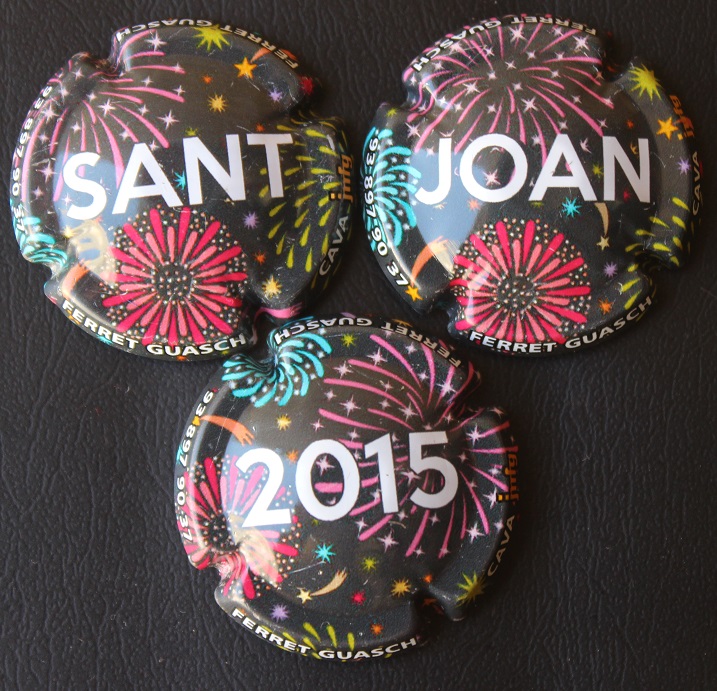 JOSEP Mª FERRET GUASCH JUEGO 3 PLACAS X. 116747-762-766 (SANT JOAN 2015)