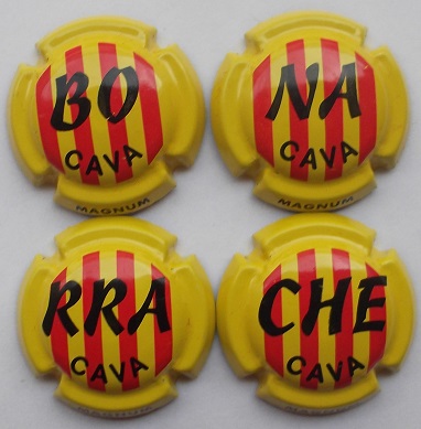 BONARRACHE JUEGO 4 PLACAS V. 19633 A 19636 MAGNUM