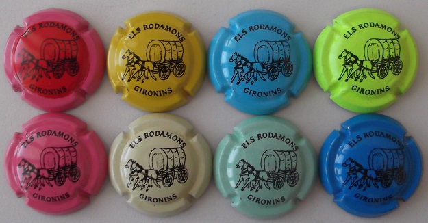 JUEGO DE 8 PIRULAS RODAMONS GIRONINS
