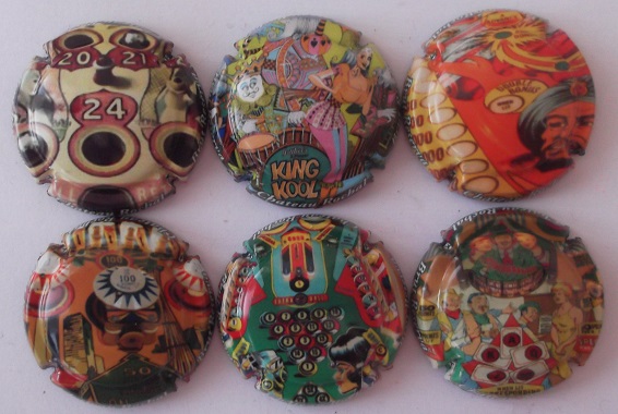 CHATEAU ROCHAL JUEGO 6 PLACAS X. 129086 A 129091 (PINBALL)
