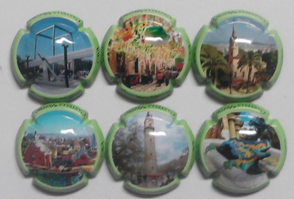 CASTELLS VINTRO JUEGO 6 PLACAS X. 132186-92 (BARRI DE GRACIA)