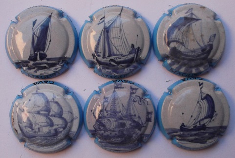 MAGUST JUEGO 6 PLACAS X. 114282 A 114287 (BARCOS)