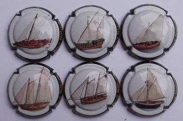 BASTONERS JUEGO 6 PLACAS X. 123085 A 123090 (BARCOS)