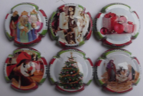 GIBASCH JUEGO 6 PLACAS X. 142839 a 142844 (NAVIDAD)