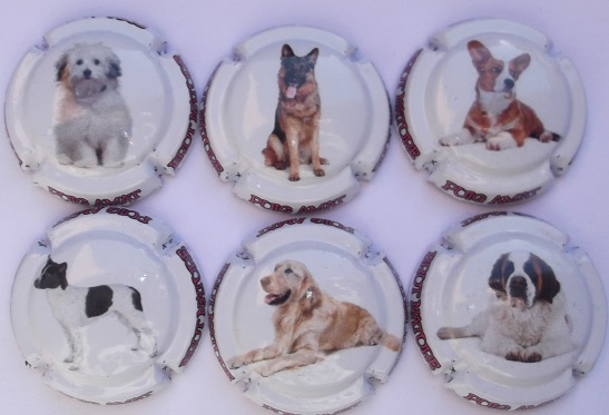 PUIG AMAT JUEGO 6 PLACAS X. 144280 A 144285 (PERROS)