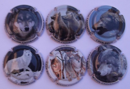 MASIA CADIRAIRE JUEGO 6 PLACAS X. 161910-1-2-3-4166800 (LOBOS)