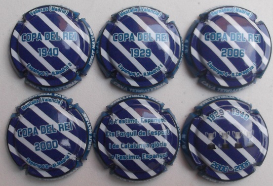 TERRAFERMA JUEGO 6 PLACAS X. 128878-880-902-903-904-927 (RCD ESPAÑOL)