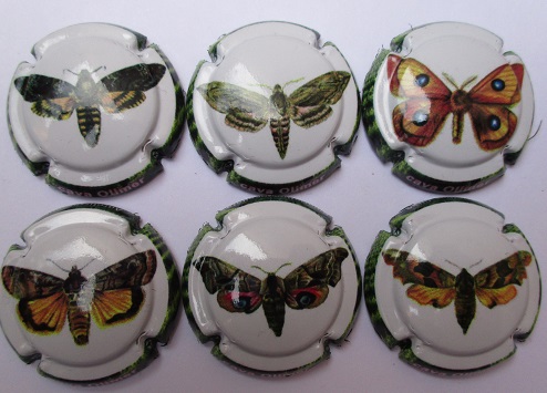 OLIMER JUEGO 6 PLACAS X. 128086 A 128091 (MARIPOSAS)