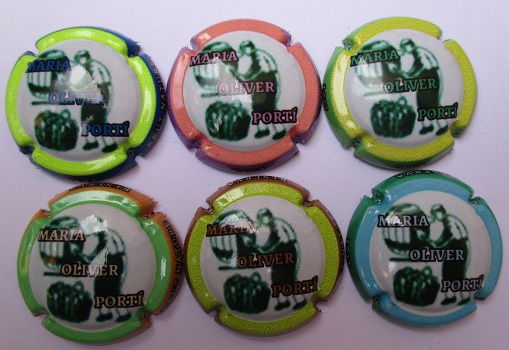 MARIA OLIVER PORTI JUEGO 6 PLACAS X. 152172-3-156456-471-491-733