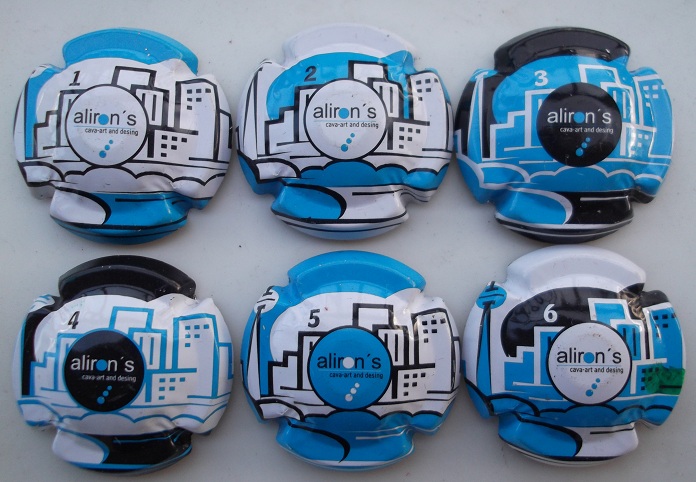 ALIRON'S JUEGO 6 PLACAS V. 11638 A 11643