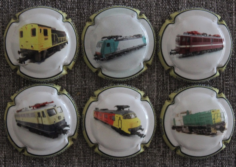 TERRAFERMA JUEGO 6 PLACAS X. 137950 A 137955 (TRENES)