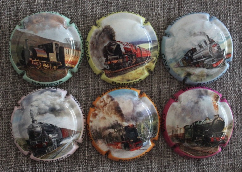 BAIREDA JUEGO 6 PLACAS X. 140746 A 140751 (TRENES)