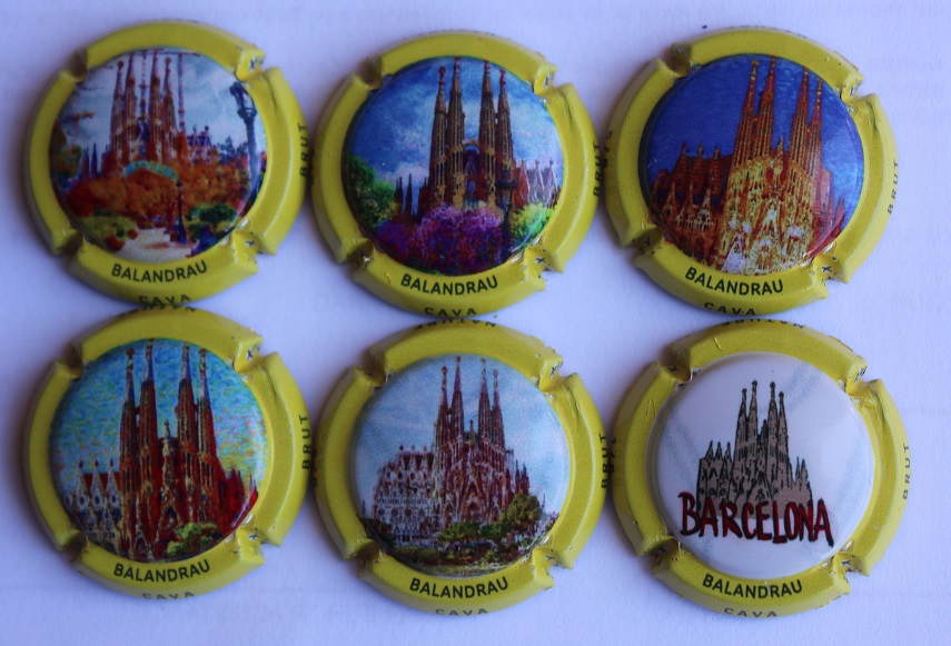 BALANDRAU JUEGO 12 PLACAS X. 216599 A 216604 (BARCELONA)