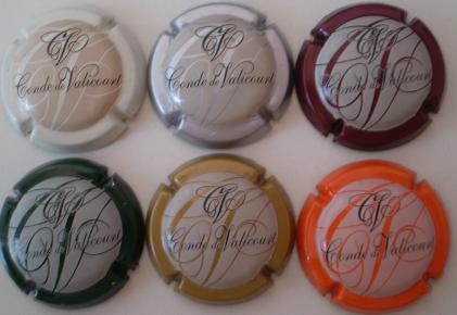 CONDE DE VALICOURT JUEGO 6 PLACAS V. 4180 a 4185