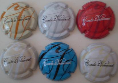 CONDE DE VALICOURT JUEGO 6 PLACAS V. 5624 a 5629