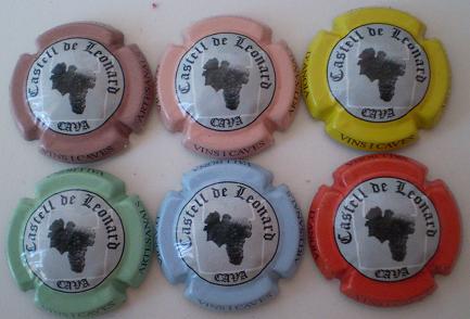 CASTELL DE LEONARD JUEGO 6 PLACAS V. 6782 A 6787