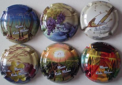 MASIA RODA MILANS JUEGO 6 PLACAS V. 12965 A 12970