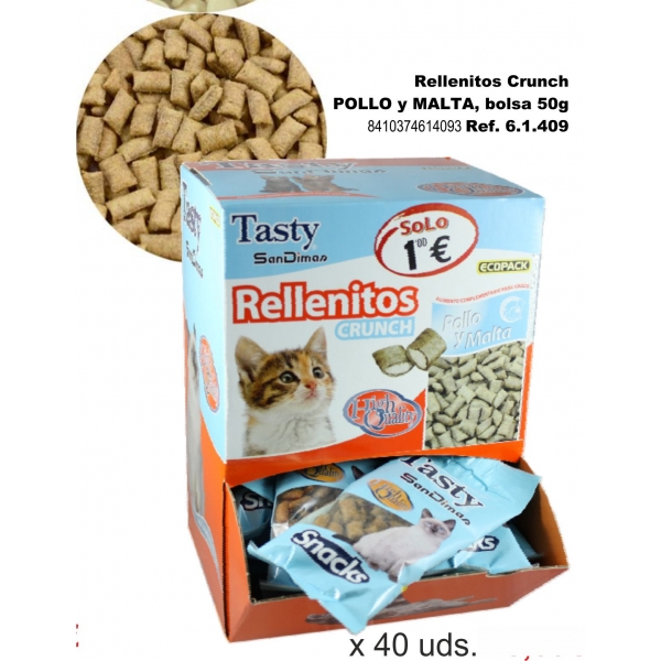 TASTY GATO RELLENITO POLL 40x50g