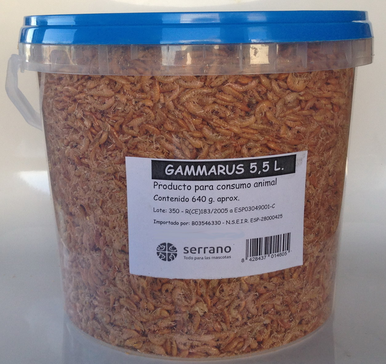 GAMMARUS 5.5L. 640gr aproximad.
