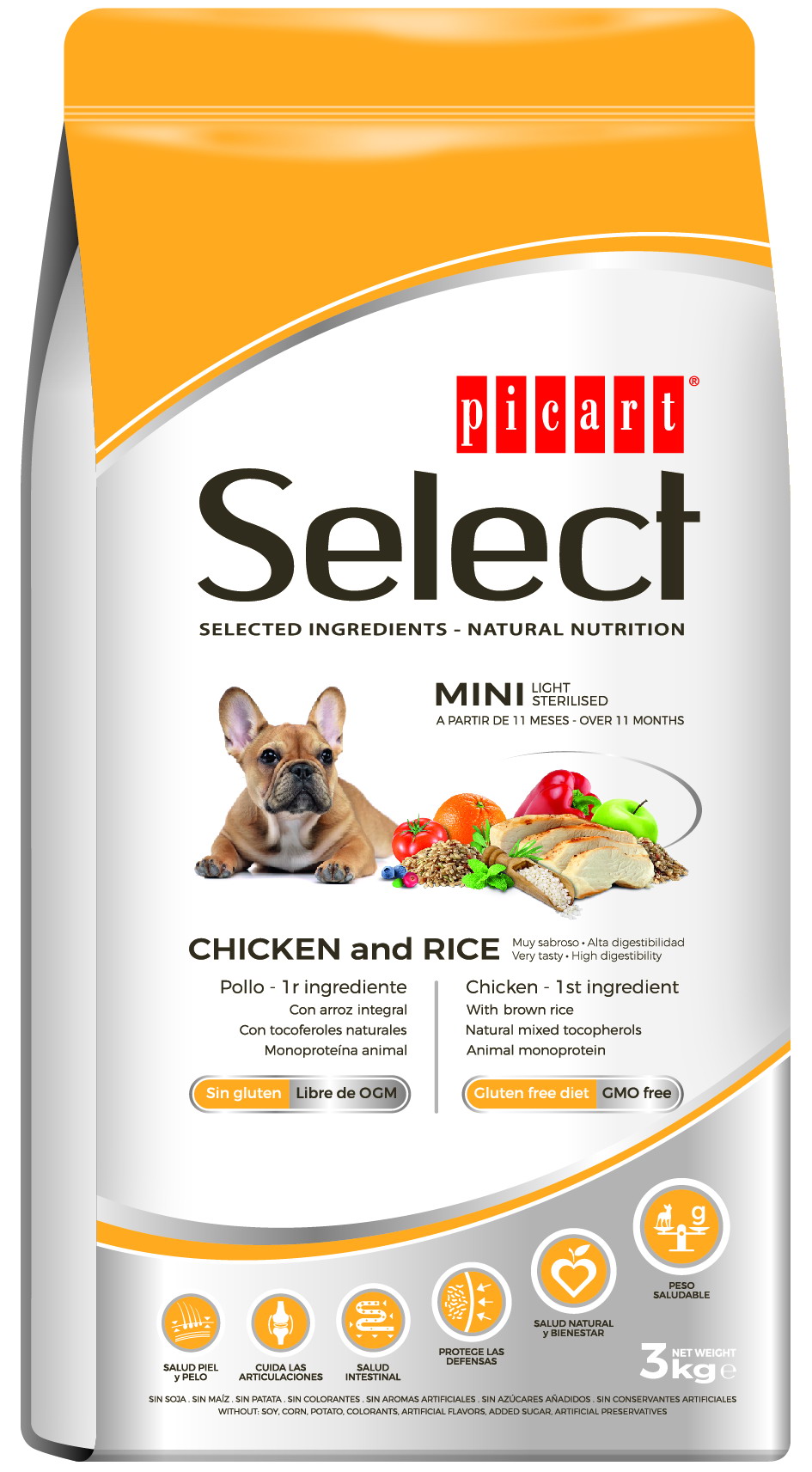 SELECT DOG MINI LIGHT&STER   8Kg