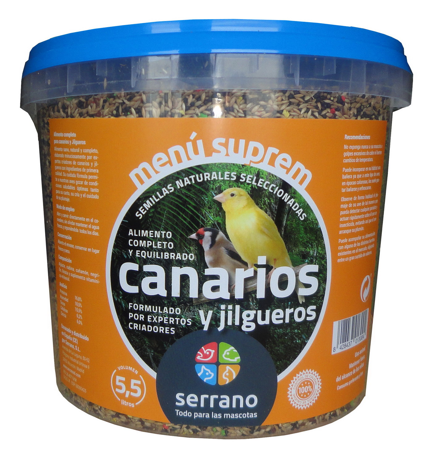 CUBO 5.5L SUPREM CANARI apro 4kg