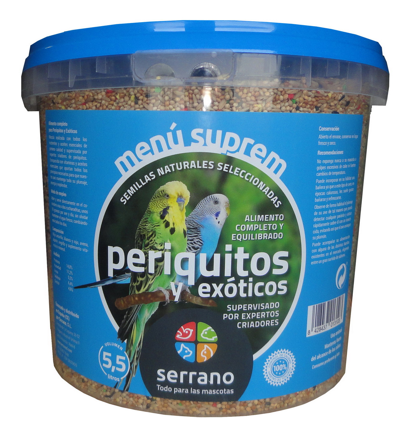 CUBO 5.5L SUPREM PERICO apr4.3kg