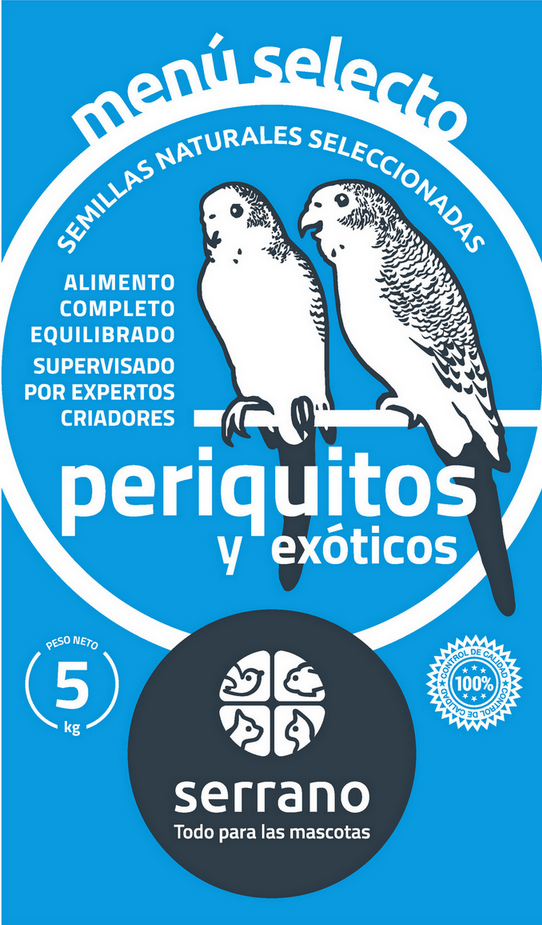 MENU SELECT PERIQUITOS   5x5kg