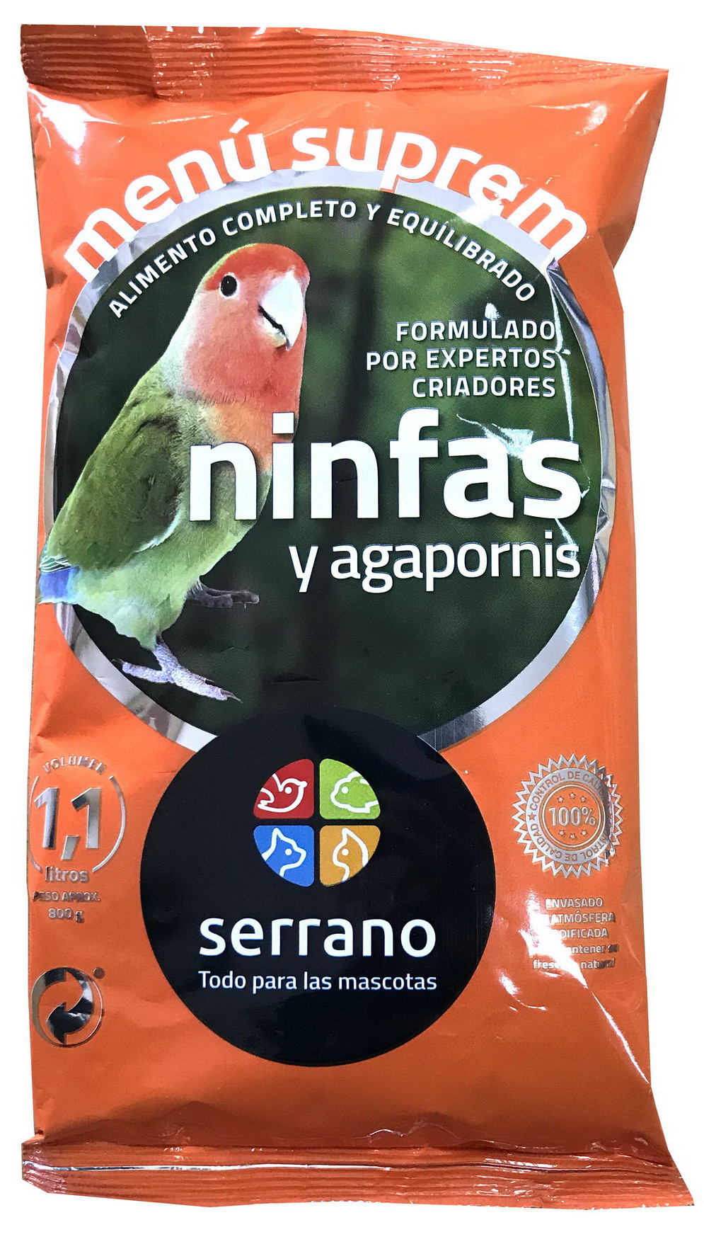 SUPREM NINFAS&AGAPORNIS  25x800g